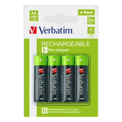 Baterije Verbatim #49517-V AA Rchg  4PK/HR6-0