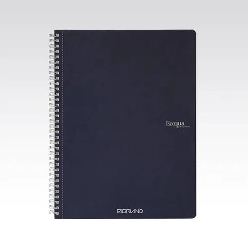 Bilježnica Fabriano Ecoqua original A4 90g 70L spiralna crte dark blue/tamno plava 19290204-0