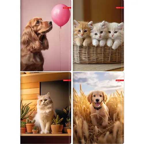 Bilježnica Ilijanum A4 70g 52L crte pets-1