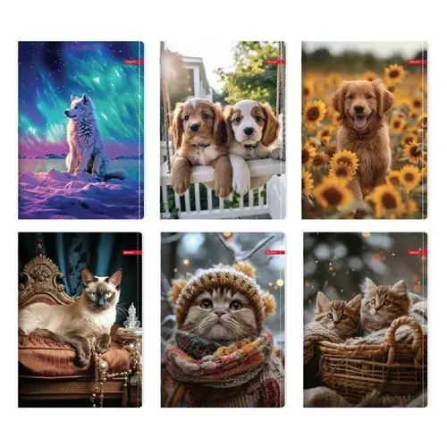Notebook Ilijanum A4 70g 52L square pets-2