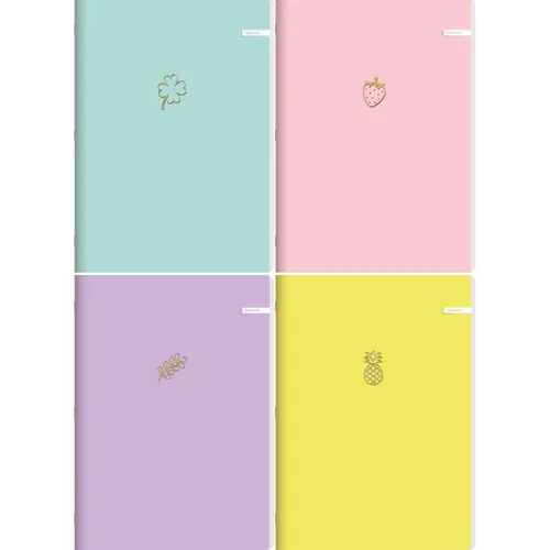 Notebook Ilijanum A4 70g 60L lines soft touch-0