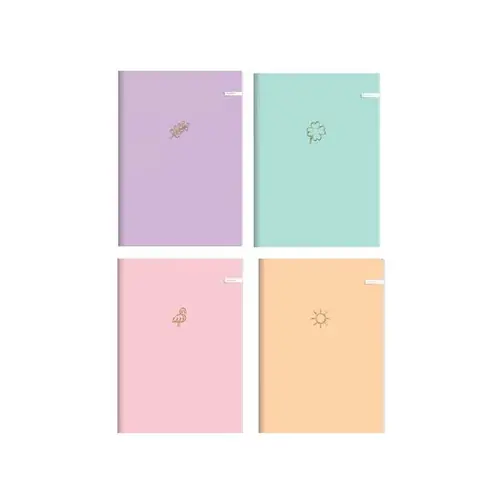 Notebook Ilijanum A4 70g 60L lines soft touch-3