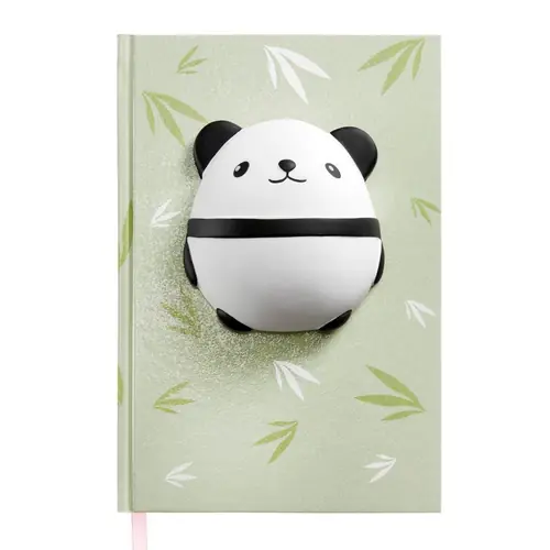 Bilježnica squishy Miquelrius panda A5 80g 80L čista Back2Fun MR1648-0