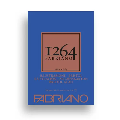 Block Fabriano 1264 bristol 21x29.7 (A4) 200g 50sh glued 19100654-0