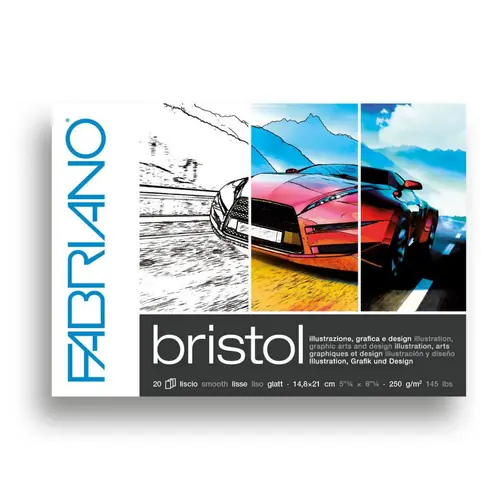 Block Fabriano bristol A5 20sh 250g 19100503-0