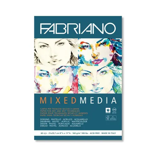 Blok Fabriano mixed media 29 160g 29,7x42,0-0