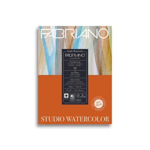 Blok Fabriano studio watercolor 22,9x30,5 300g 12L 19123002-0