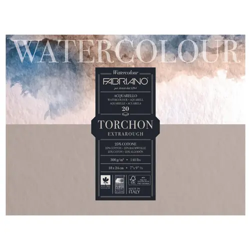 Block Fabriano watercolor 18x24 300g 20sh 19100275-0