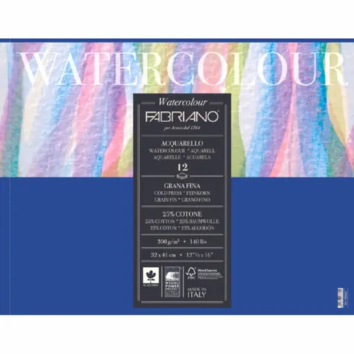 Blok Fabriano watercolor gf 30x40 200g 75L 17523040-0