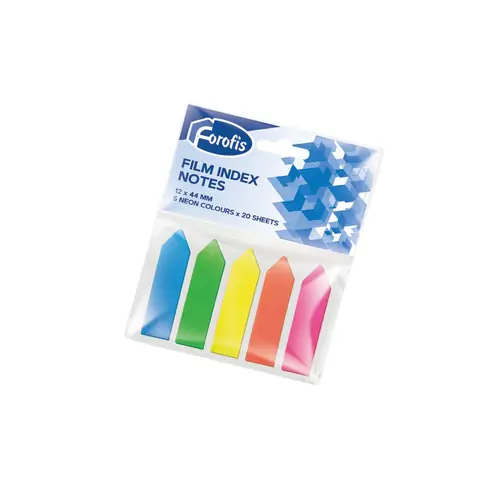 Index arrows Forofis 5 neon mix color 20L 44x12mm 91037-0