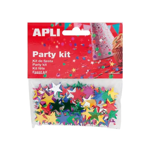 Confetti zvjezdice razne boje Apli 15mm 14g 13821-0