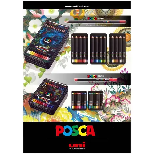 Drvene bojice Uni Posca kpe-200 (4.0) u luksuznoj kutiji 36/1-3