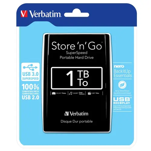 Externi hard disk Verbatim USB 3.0 2,5" 1Tb black #53023-0