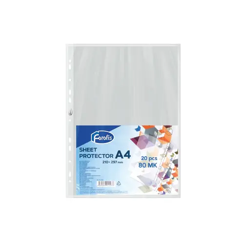 Fascikl uložni UR Forofis A4 80my pp 20/1 91103-0