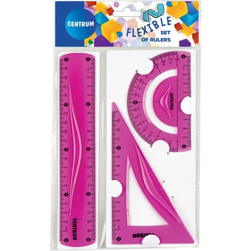 Geometrijski set Centrum flexi 3/1 20 cm sortirano 86917-3