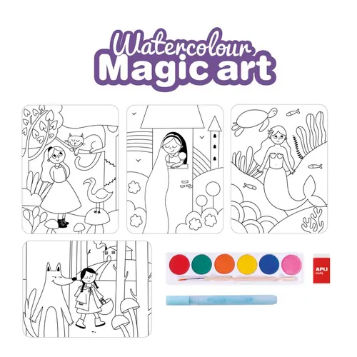 Game Apli Watercolor Magic Art for painting with water paints and magic felt-tip pen 18823-5