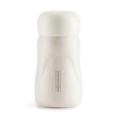 Isothermal bottle Miquelrius Oval black&white 260ml white MR13244-0