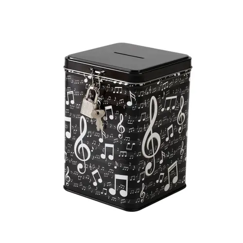 Money bank metal iTotal with key Music XL2011A-1