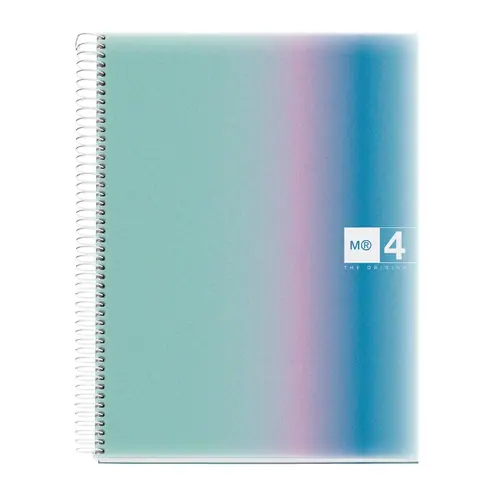 Kolegij blok Miquelrius A4 70g 120L spiralni crte Aurora polypropylene west bay MR4258-6