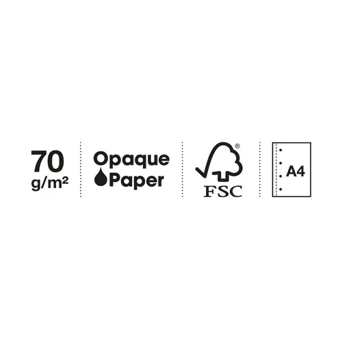 Kolegij blok Miquelrius A4 70g 120L spiralni crte Aurora polypropylene provence MR4260-2