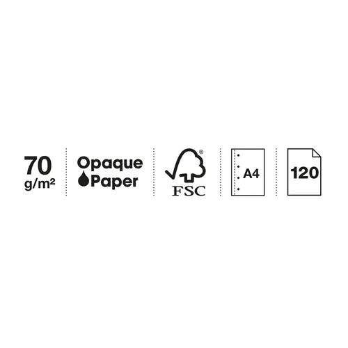 Kolegij blok Miquelrius A4 70g 120L spiralni crte Extra rigid cardboard lifestyle spring green MR46933-4