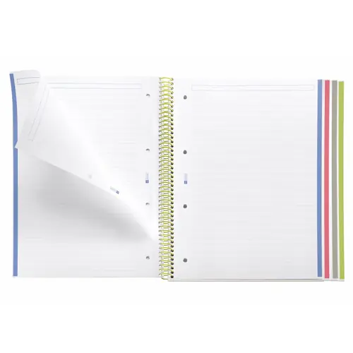Kolegij blok Miquelrius A4 70g 140L spiralni crte Extra rigid cardboard lifestyle rider green MR4248-2
