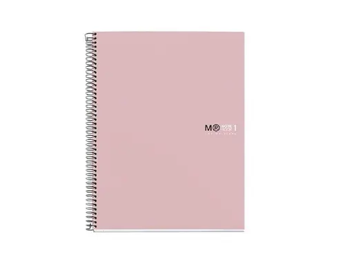 Kolegij blok Miquelrius A4 90g 80L spiralni crte rozi 49966-0