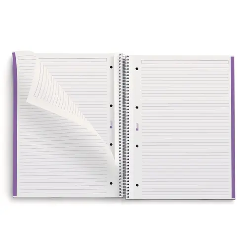 Kolegij blok Miquelrius A4 90g 80L spiralni crte Recycled cardboard be eco amethyst MR46887-2