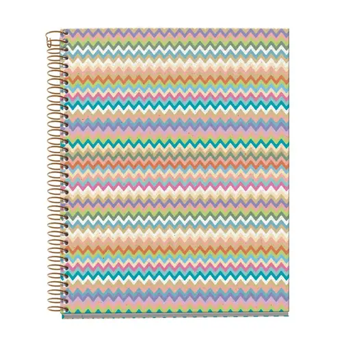 Notebook Miquelrius A5 70g 120sh spiral line Extra rigid cardboard zig zag mallorca MR4186-0