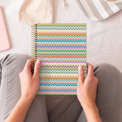 Notebook Miquelrius A5 70g 120sh spiral line Extra rigid cardboard zig zag mallorca MR4186-4