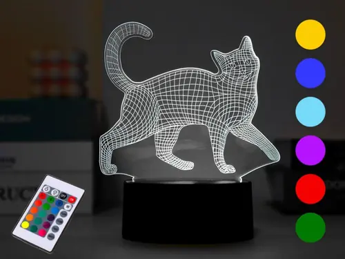 Lampa 3D na dodir iTotal promjena boja Cat XL2330-0