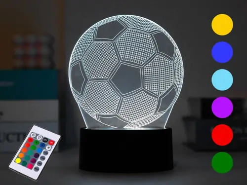 Lampa 3D na dodir iTotal promjena boja Football XL2333-0