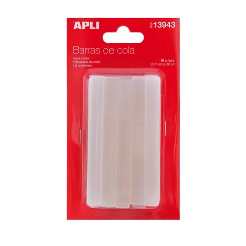 Spare hot melt refil sticks Apli for glue gun fi11x100mm 10/1 40W 13943-0