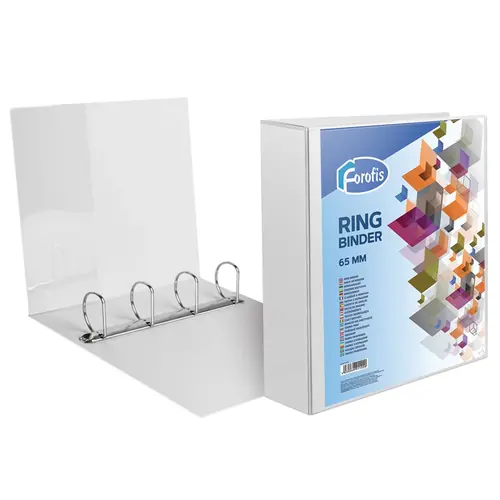 Ring binder Forofis 4 rings white A4 65mm 91102-0