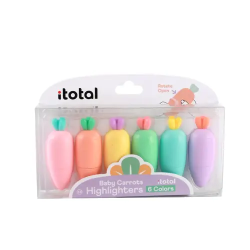 Marker iTotal Macaron pastel mrkve 6/1 blister XL2306A-0