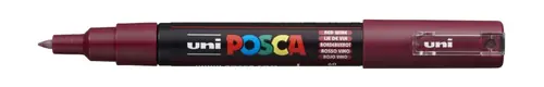 Marker Uni pc-1m Posca crvena boja vina-0