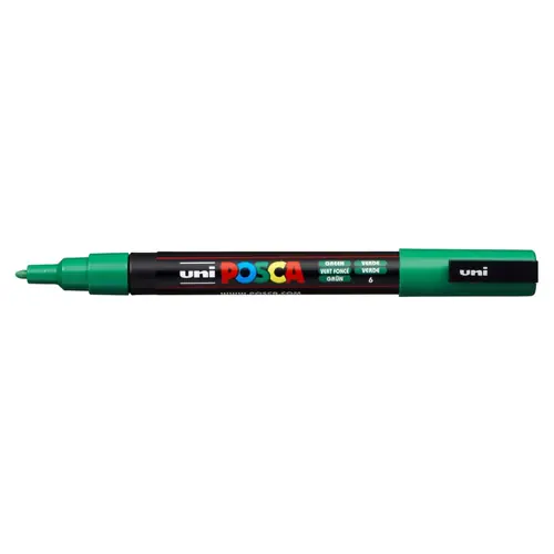 Marker Uni pc-3m Posca zeleni-0