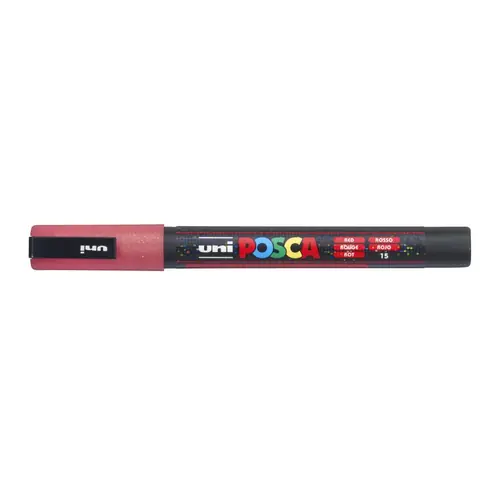 Marker Uni pc-3ml Posca glitter crveni-0