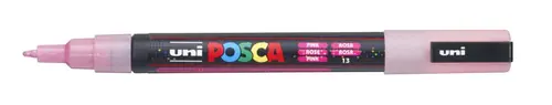 Marker uni pc-3ml Posca glitter rozi-0