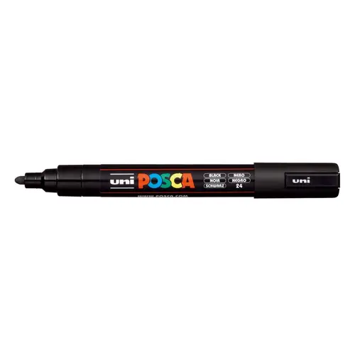 Marker Uni pc-5m Posca crni-0