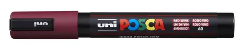 Marker Uni pc-5m Posca crveni_boja vina-0