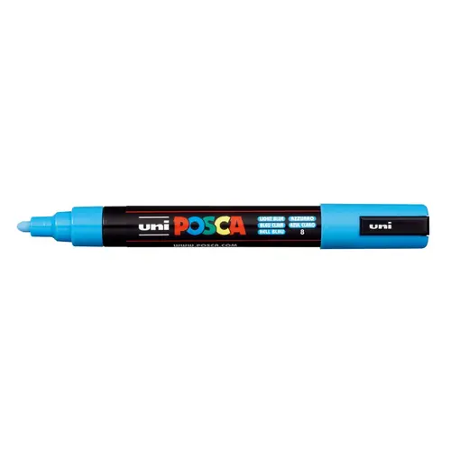 Marker Uni pc-5m Posca svijetlo plavi-0