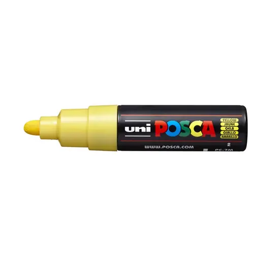 Marker Uni pc-7m Posca žuti-0