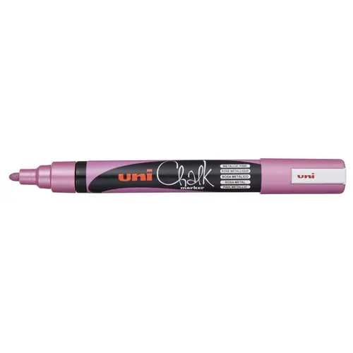 Marker Uni pwe-5m chalk_kreda metallic rozi-0