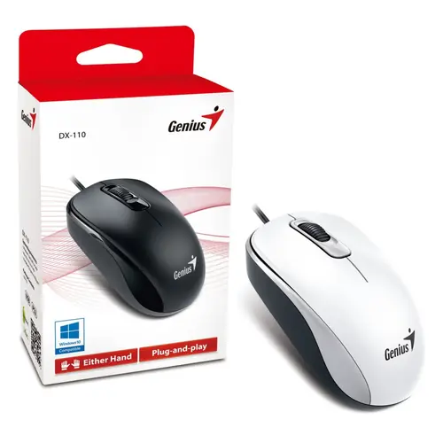 Miš Genius DX-110 USB bijeli-1