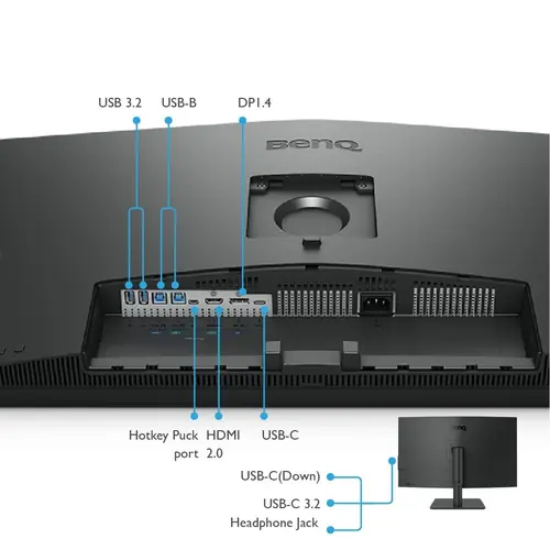 , 4ms, 100% sRGB, HDR10, HDMI, DP, USB C, USB 3.1x4, Pivot, HAS, Swivel-3