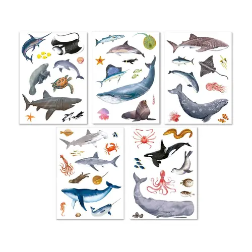 Stickers removable Apli marine animals 5L 19428-2