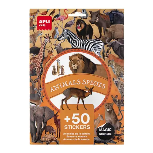 Stickers removable Apli savannah animals 5L 19427-0