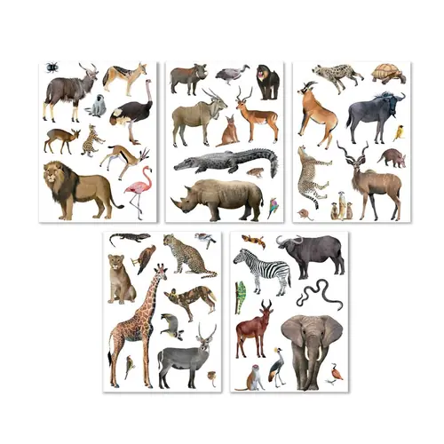 Stickers removable Apli savannah animals 5L 19427-2