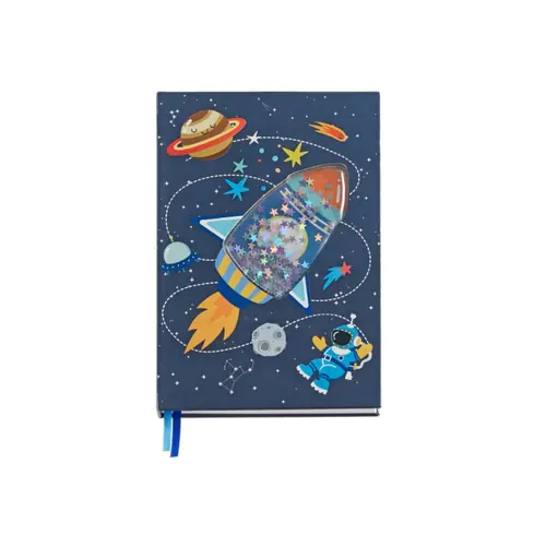 Notebook Miquelrius A5 80g 80sh glitter rocket My space MR8097-0